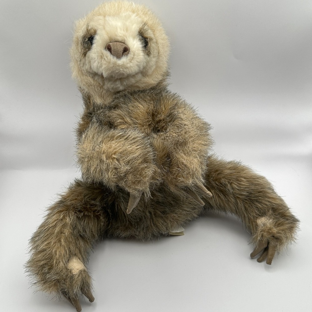 Folkmanis Baby Sloth Hand Puppet Soft Plush Stuffed Animal Toy Realistic 13"